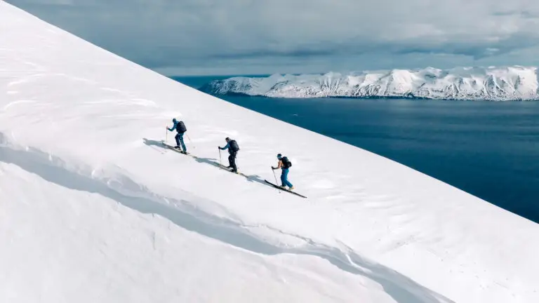 Iceland, ski mountaineering men